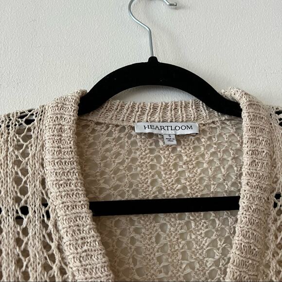 Heartloom Open Knit Longline Cardigan Sweater - Picture 6 of 7